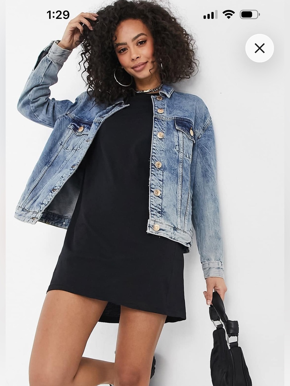 Brave Soul London ASOS Tall Black T-shirt Dress